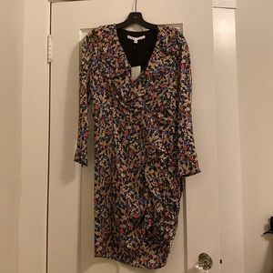 Veronica Beard Minna Dress Black Multi Size 8